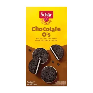 Biscuits sans gluten fourré à la crème de lait  O's 165g - SCHÄR