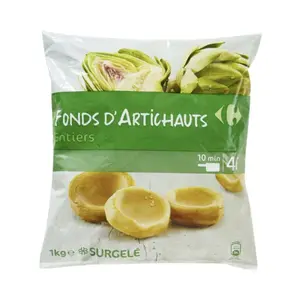 Fonds d'Artichauts Carrefour 1kg.