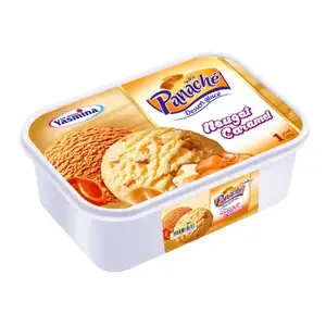 Yasmina bac de crème glacée nougat caramel panache 1L
