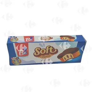 Pack cake fourré crème cacao et enrobé au cacao x5 Soft 240g - BE