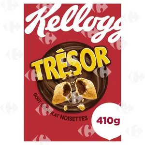 Kellogg'S Trésor Céréales Chocolat Noisettes 410g