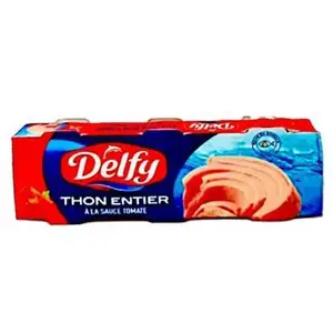 DELFY THON ENTIER A LA SAUCE TOMATE 3x80G