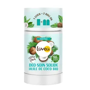 Déodorant Solide à l’Huile de Coco Bio Lovea 50 ml