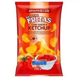Chips Ondulées Saveur Ketchup Amanhecer 170g