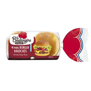 Burger Bun Brioché La Boulangère 200g 4 unités