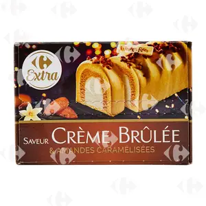 Bûche Glacée Vanille Crème Brûlée Carrefour 1L