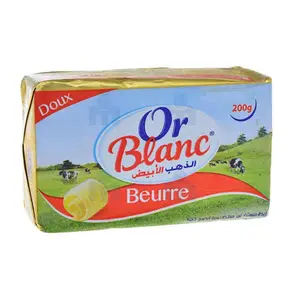 Beurre doux en plaquette 200g - OR BLANC