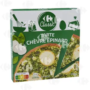 Tarte Chèvre Épinards Carrefour 400g