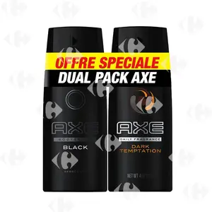 Pack De 2 Déodorant Axe Dark + Black (2 éme à -50%)