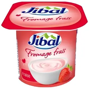 Fromage frais fraise 80g - JIBAL