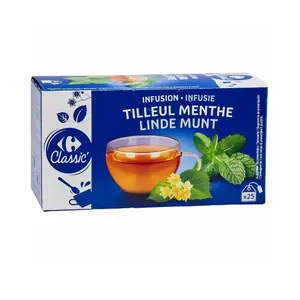 Infusion Tilleul Menthe Carrefour Classic 25 Sachets