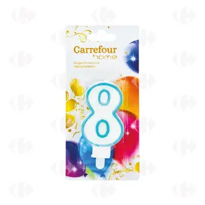 Bougie d'Anniversaire Chiffre 8 Carrefour Home 1 unité