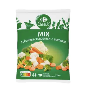 Mix Carottes Brocolis Choux Fleurs Carrefour 1kg