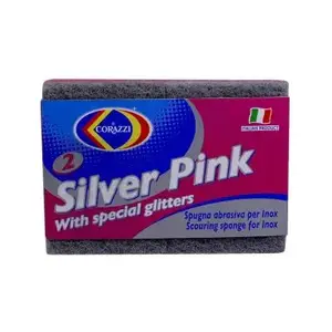 Eponges abrasives Argent Rose R639 x2 - CORAZZI