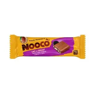 Chocolat au Lait Fourré Lait et Biscuit 30g - NOOCO