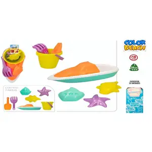 Set de Plage Bateau avec Accessoires 34cm 7 pièces