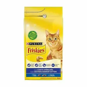Croquettes au saumon et aux légumes pour chat adulte stérilisé 1,5Kg - FRISKIES