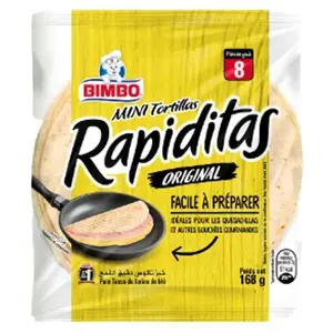 Mini Tortillas Rapiditas x8 unités 168g - BIMBO