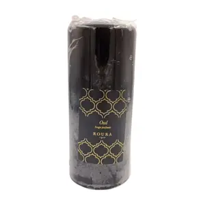 Bougie Cylindrique Noire Parfumée au Musc 150x60mm
