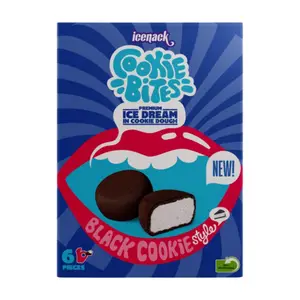 Bites Black Cookie Icenack 240g 6 pièces