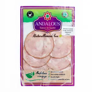 Bacon Cuisse de Poulet Fumé en Tranches - Charcuterie - Andalous 100g