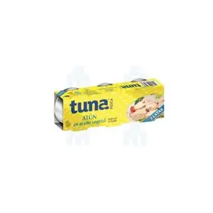 3 boîtes de thon à l'huile végétale Tuna x50g - PESCA