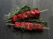 Brochettes de bœuf marinee au thym romarin 500g