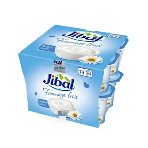 Fromage frais nature sucré 8x80g - JIBAL