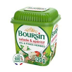Fromage pour Salade à l'Ail & aux Fines Herbes Boursin 120g