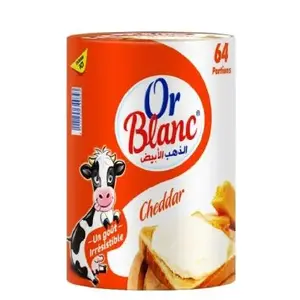 Fromage fondu goût cheddar x64 portions - OR BLANC
