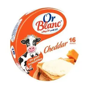 Fromage fondu au cheddar x16 portions - OR BLANC