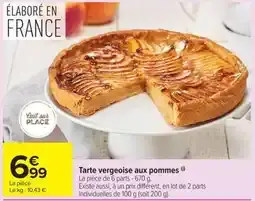 Tarte vergeoise aux pommes