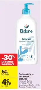 Biolane Gel lavant corps et cheveux