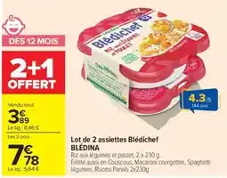 Blédichef Riz aux légumes et poulet