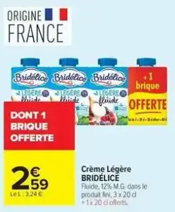 Bridélice - crème légère