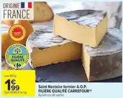 Carrefour - saint nectaire fermier a.o.p. filière qualité