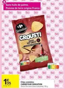 Carrefour - chips onduées