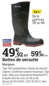 BAU DOU Bottes de sécurité Margaux