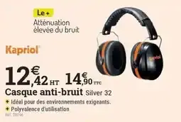 Kapriol Casque anti-bruit Silver 32