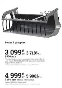 Bouneat Benne à grappins
