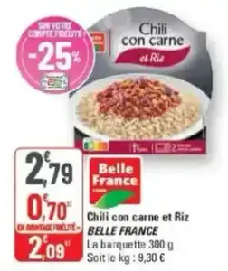 Belle France Chili con carne et Riz