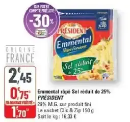 PRÉSIDENT Emmental