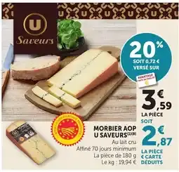 U Saveurs MORBIER AOP