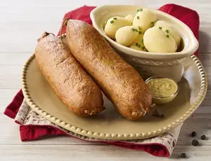 SAUCISSE DE MORTEAU CRUE BLEU-BLANC-CŒUR IGP AUX SAVEURS DES SAPINS