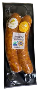 SAUCISSE DE MONTBÉLIARD IGP BLEU-BLANC-CŒUR AUX SAVEURS DES SAPINS