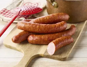 SAUCISSE D'ALSACE FUMÉE CUITE BLEU-BLANC-CŒUR VPF CHARCUTERIE DE LA THUR