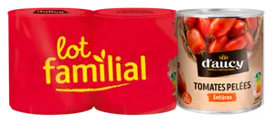 TOMATES ENTIERES PELEES AU JUS D'AUCY