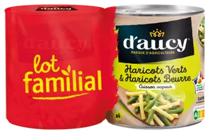 DUO DE HARICOTS VERTS & HARICOTS BEURRE D'AUCY