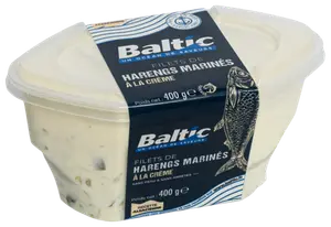 FILETS DE HARENGS A LA CREME SANS PEAU BALTIC