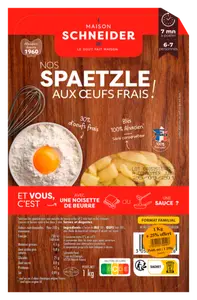 Spaetzle ou Knepfle aux Œufs Frais Schneider